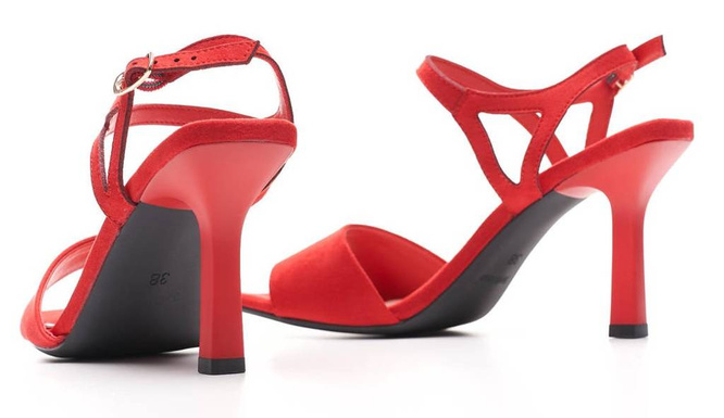 Women's sandals Sergio Leone DSK902CZEMI red size 36-41