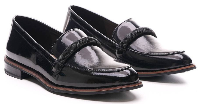 Mokasyny damskie Sergio Leone DPB247CZLA czarne rozm.36-41