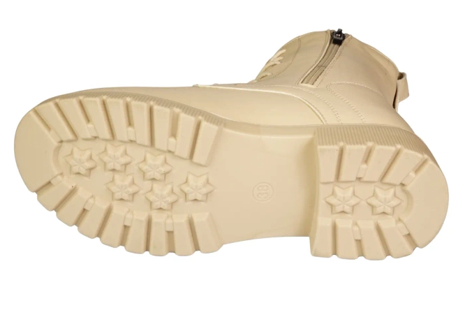 Women’s winter boots **Cabin DJH22-5BE** beige, sizes 37–42