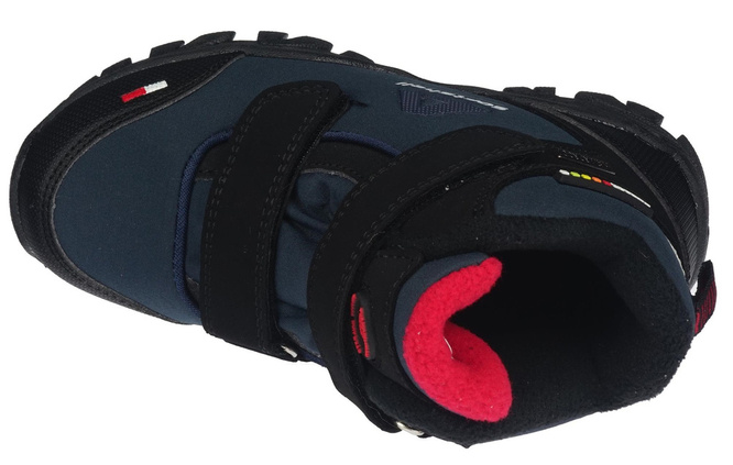 Buty zimowe dziecięce American Club BWT-70 czarne i granatowe rozm.27-31
