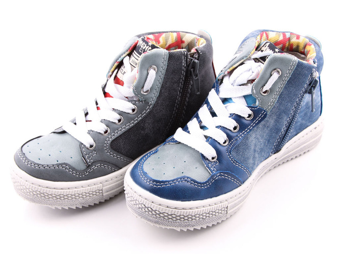 American Club C-C13141 navy blue and gray children's sports shoes, size 32-36
