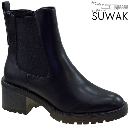 Winter Chelsea boots for women **Urban Projekt DXY8CZ**, black, sizes **36–41**.