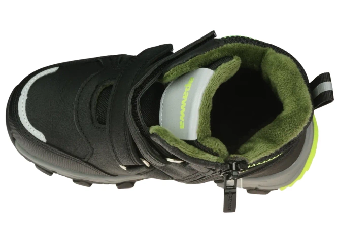 Children’s winter boots Apawwa BS6206RBLGR black, sizes 27–32