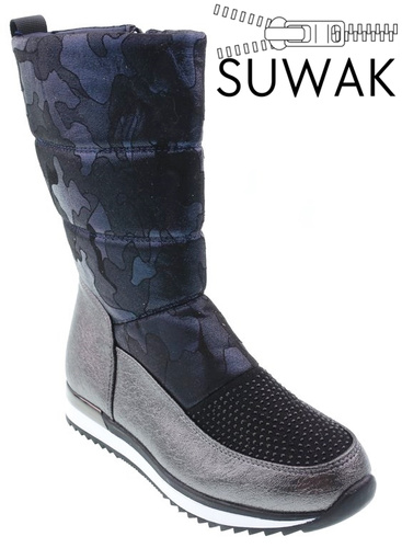 Winter boots for children Clibee CK-953BU navy blue size 32-37