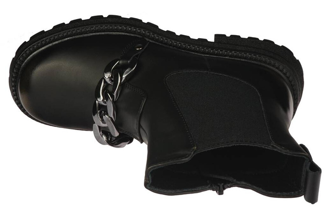 Apawwa CD1018BLGO children's winter shoes black size 32-37