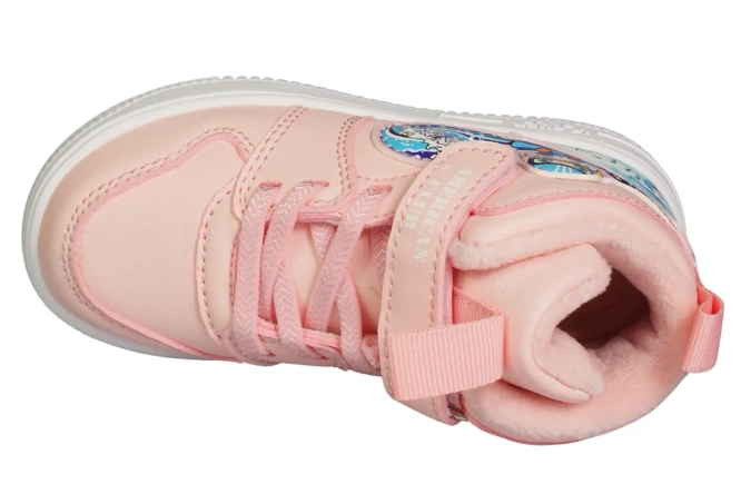 Transitional children's shoes American Club ABD-28 white and pink sizes 22-26