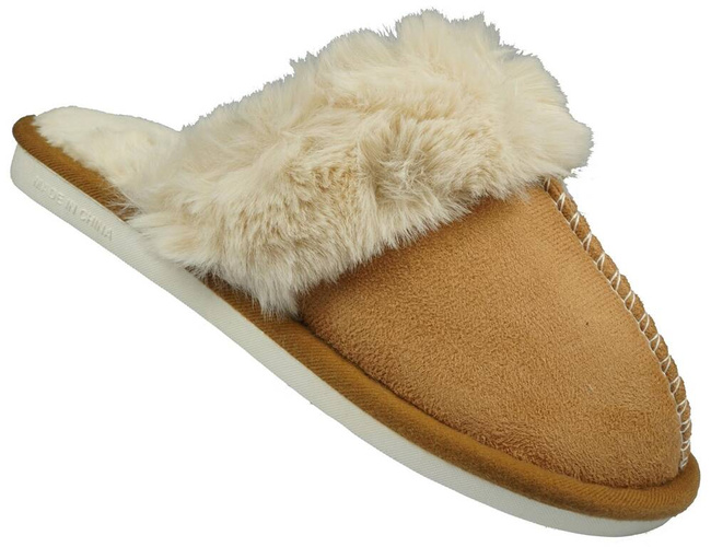 Pantofle tekstylne damskie BoNa DCF77 różowe, beżowe, czarne i szare rozm.36-41