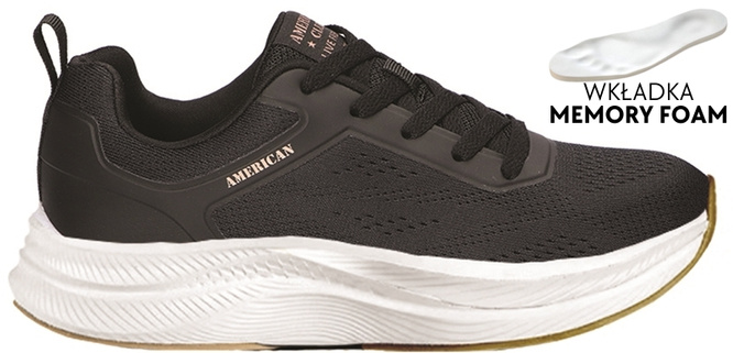 American Club DAA-46 women's sports shoes ash and black size 37-41