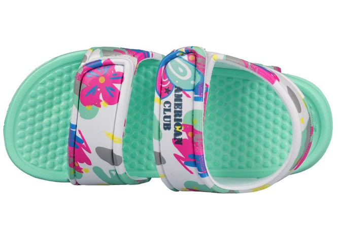 Children's pool slippers American Club CNH-33 pink or fuxia size 30-35