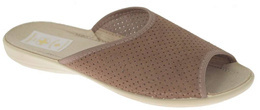 Women's textile slippers Skarbek D837 brown, size 36-41