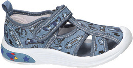 Tenisówki dziecięce American Club ATEN-138 czarne i niebeiskie rozm.22-25