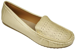 Mokasyny damskie SABATINA DYSD422-KGO złote rozm.36-41